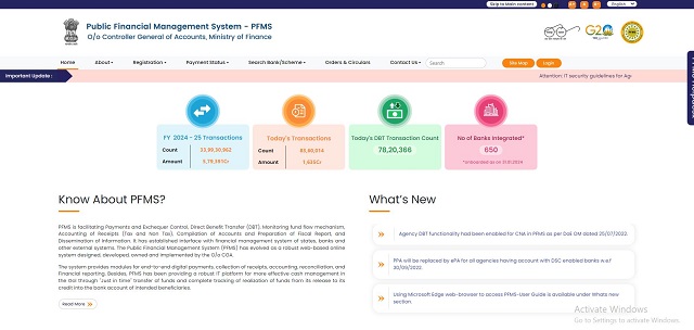 PFMS Portal