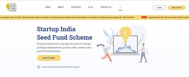 Startup India Seed Fund Portal