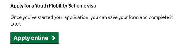 Youth Mobility Scheme Apply Online 