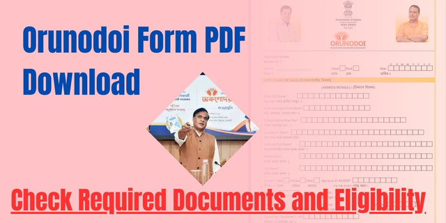 Orunodoi Form PDF Download 