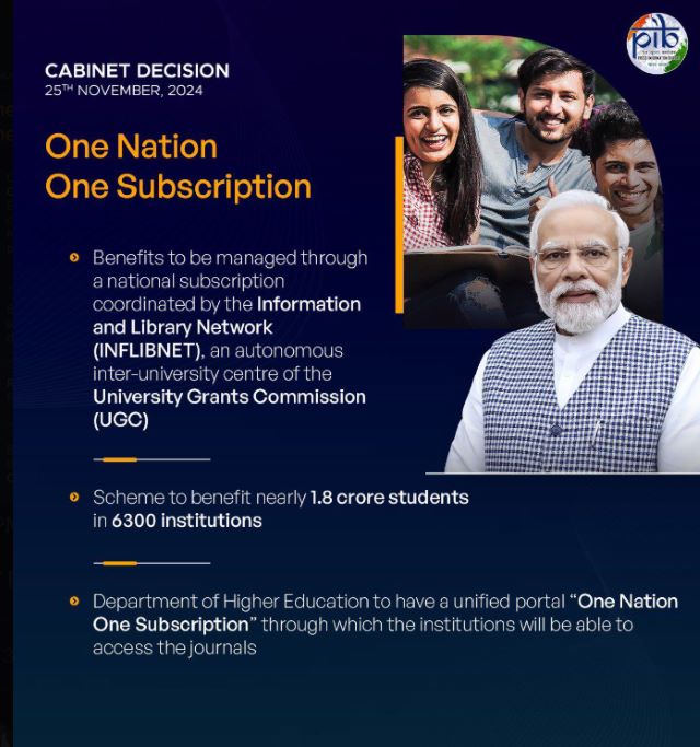 One Nation One Subscription Scheme Benefits