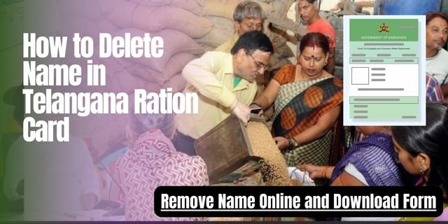 How to Delete Name in Telangana Ration Card 