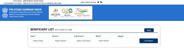 PM Kisan 20th Installment Beneficiary List