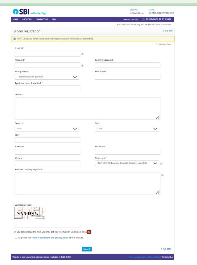 Dwarka Community Service Personnel Housing Registration