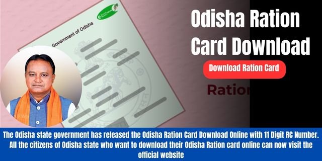 Odisha Ration Card Download Online