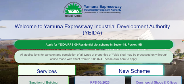 YEIDA Website