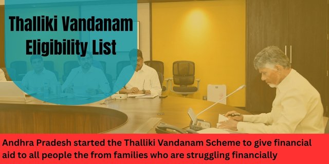 Thalliki Vandanam Eligibility List